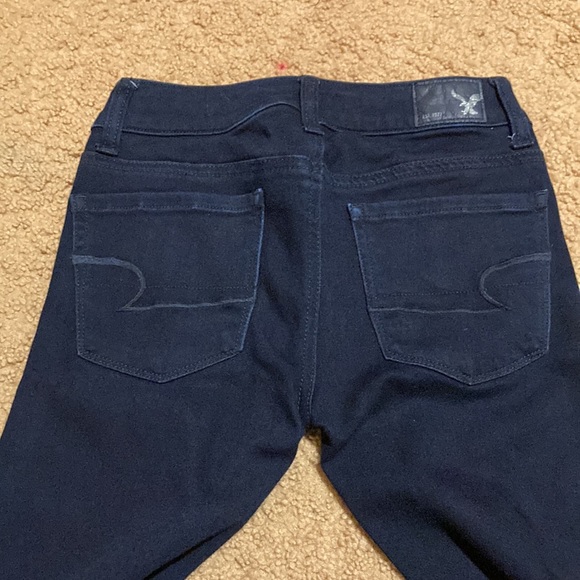 American Eagle Outfitters Dark Blue Skinny Jeans NWOT - Picture 3 of 5